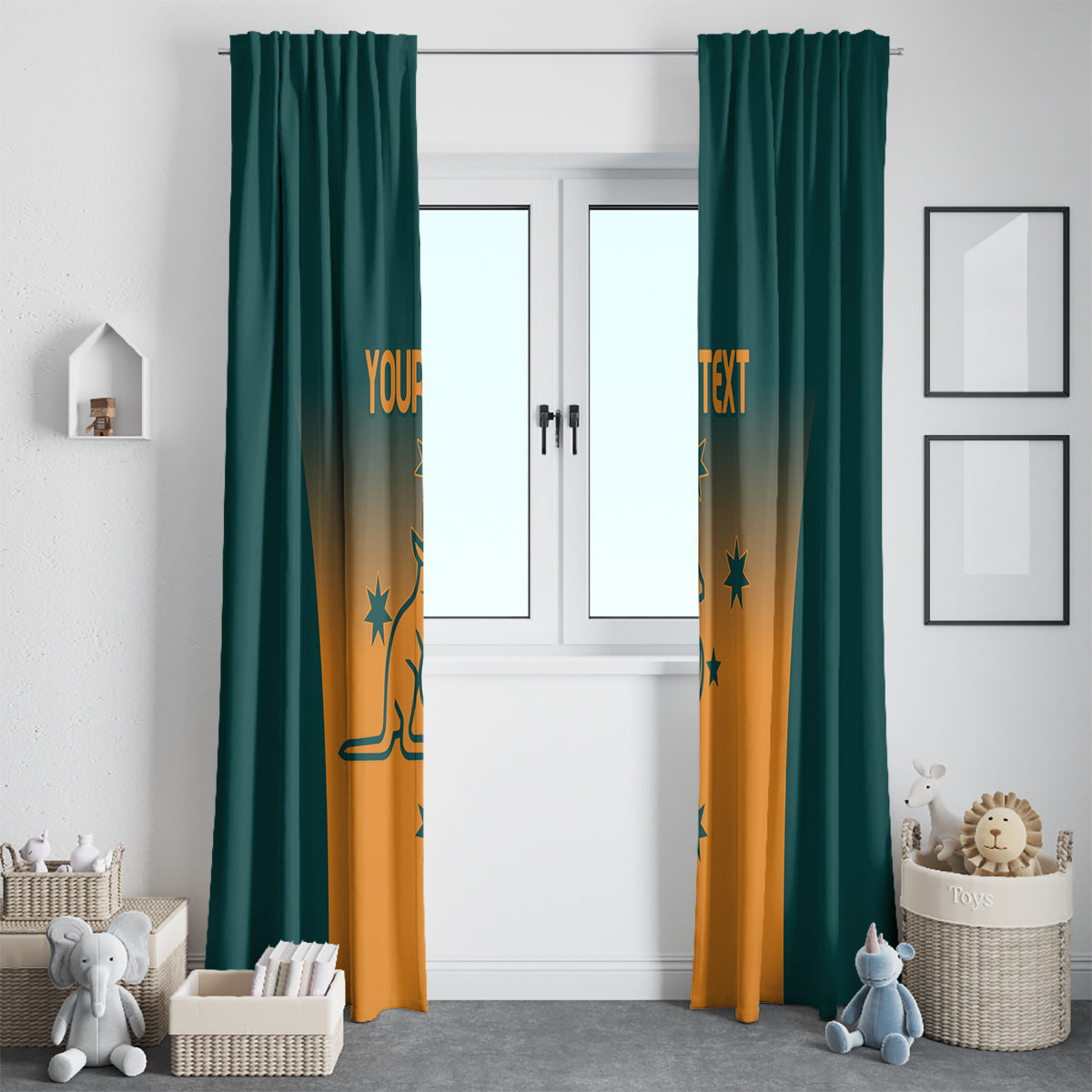 Custom Wallaroos Womens Rugby Window Curtain Sporty Style
