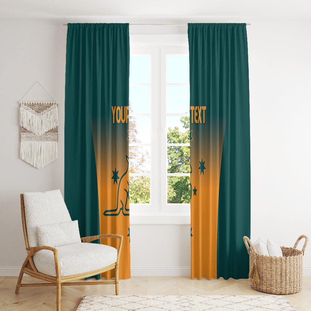 Custom Wallaroos Womens Rugby Window Curtain Sporty Style