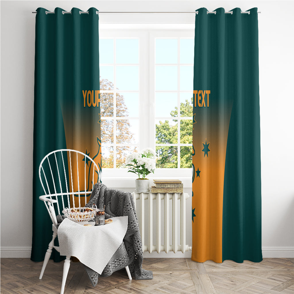 Custom Wallaroos Womens Rugby Window Curtain Sporty Style