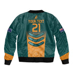 Custom Wallaroos Womens Rugby Bomber Jacket Aboriginal Dots Art