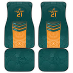 Custom Wallaroos Womens Rugby Car Mats Aboriginal Dots Art