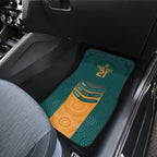 Custom Wallaroos Womens Rugby Car Mats Aboriginal Dots Art