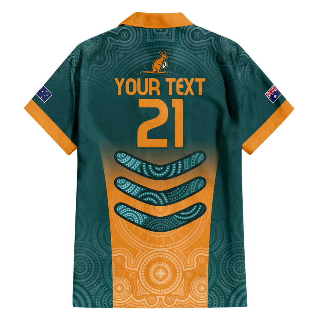 Custom Wallaroos Womens Rugby Hawaiian Shirt Aboriginal Dots Art