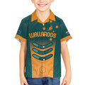 Custom Wallaroos Womens Rugby Kid Hawaiian Shirt Aboriginal Dots Art