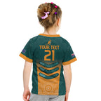 Custom Wallaroos Womens Rugby Kid T Shirt Aboriginal Dots Art