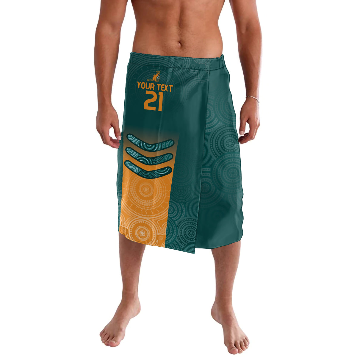 Custom Wallaroos Womens Rugby Lavalava Aboriginal Dots Art