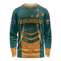 Custom Wallaroos Womens Rugby Long Sleeve Shirt Aboriginal Dots Art
