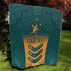 Custom Wallaroos Womens Rugby Quilt Aboriginal Dots Art