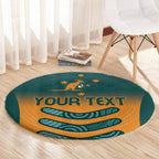 Custom Wallaroos Womens Rugby Round Carpet Aboriginal Dots Art