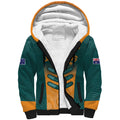 Custom Wallaroos Womens Rugby Sherpa Hoodie Aboriginal Dots Art