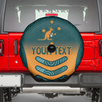Custom Wallaroos Womens Rugby Spare Tire Cover Aboriginal Dots Art