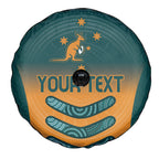 Custom Wallaroos Womens Rugby Spare Tire Cover Aboriginal Dots Art