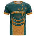 Custom Wallaroos Womens Rugby T Shirt Aboriginal Dots Art