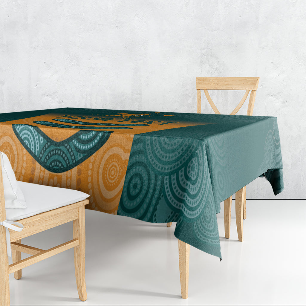 Custom Wallaroos Womens Rugby Tablecloth Aboriginal Dots Art