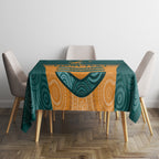 Custom Wallaroos Womens Rugby Tablecloth Aboriginal Dots Art