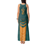 Custom Wallaroos Womens Rugby Tank Maxi Dress Aboriginal Dots Art