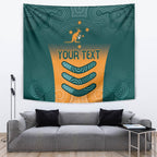 Custom Wallaroos Womens Rugby Tapestry Aboriginal Dots Art