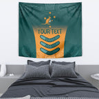Custom Wallaroos Womens Rugby Tapestry Aboriginal Dots Art