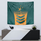 Custom Wallaroos Womens Rugby Tapestry Aboriginal Dots Art