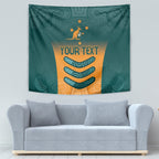 Custom Wallaroos Womens Rugby Tapestry Aboriginal Dots Art
