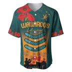 Custom Wallaroos Rugby ANZAC Baseball Jersey Poppy Soldier With Aboriginal Dots Art