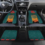 Custom Wallaroos Rugby ANZAC Car Mats Poppy Soldier With Aboriginal Dots Art