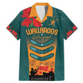 Custom Wallaroos Rugby ANZAC Family Matching Mermaid Dress and Hawaiian Shirt Poppy Soldier With Aboriginal Dots Art