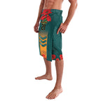 Custom Wallaroos Rugby ANZAC Lavalava Poppy Soldier With Aboriginal Dots Art