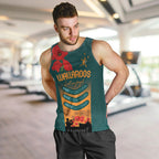 Custom Wallaroos Rugby ANZAC Men Tank Top Poppy Soldier With Aboriginal Dots Art