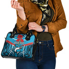 Custom Sharks Rugby ANZAC Shoulder Handbag Gallipoli Soldier With Aboriginal Art