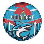 Custom Sharks Rugby ANZAC Spare Tire Cover Gallipoli Soldier With Aboriginal Art