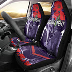 Custom Storm Rugby ANZAC Car Seat Cover Melbourne Gallipoli Soldier With Aboriginal Art