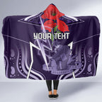 Custom Storm Rugby ANZAC Hooded Blanket Melbourne Gallipoli Soldier With Aboriginal Art