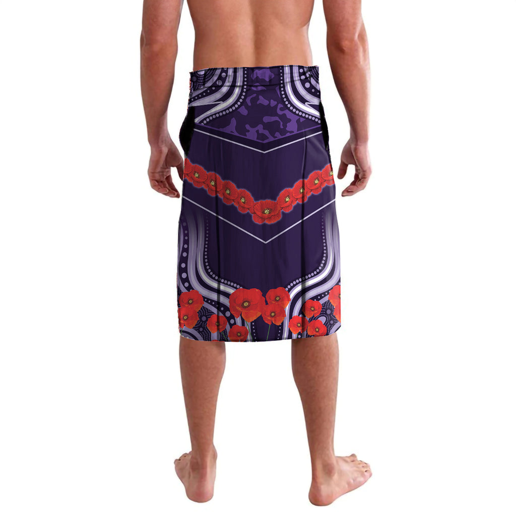 Custom Storm Rugby ANZAC Lavalava Melbourne Gallipoli Soldier With Aboriginal Art