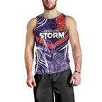 Custom Storm Rugby ANZAC Men Tank Top Melbourne Gallipoli Soldier With Aboriginal Art