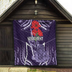 Custom Storm Rugby ANZAC Quilt Melbourne Gallipoli Soldier With Aboriginal Art