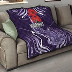 Custom Storm Rugby ANZAC Quilt Melbourne Gallipoli Soldier With Aboriginal Art