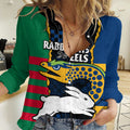 NRL Combine Rabbitohs and Eels Women Casual Shirt LT9