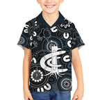 Custom Carlton Blues NAIDOC Week 2024 Hawaiian Shirt Fire Burning Aboriginal Dots Art