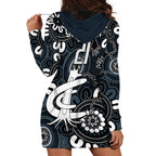 Custom Carlton Blues NAIDOC Week 2024 Hoodie Dress Fire Burning Aboriginal Dots Art