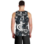 Custom Carlton Blues NAIDOC Week 2024 Men Tank Top Fire Burning Aboriginal Dots Art