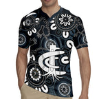 Custom Carlton Blues NAIDOC Week 2024 Rugby Jersey Fire Burning Aboriginal Dots Art