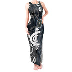 Custom Carlton Blues NAIDOC Week 2024 Tank Maxi Dress Fire Burning Aboriginal Dots Art