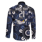 Custom Geelong Cats NAIDOC Week 2024 Family Matching Long Sleeve Bodycon Dress and Hawaiian Shirt Fire Burning Aboriginal Dots Art