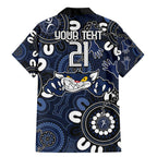 Custom Geelong Cats NAIDOC Week 2024 Family Matching Mermaid Dress and Hawaiian Shirt Fire Burning Aboriginal Dots Art