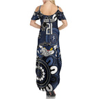 Custom Geelong Cats NAIDOC Week 2024 Family Matching Summer Maxi Dress and Hawaiian Shirt Fire Burning Aboriginal Dots Art