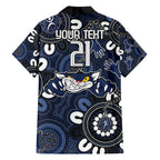 Custom Geelong Cats NAIDOC Week 2024 Hawaiian Shirt Fire Burning Aboriginal Dots Art