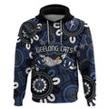 Custom Geelong Cats NAIDOC Week 2024 Hoodie Fire Burning Aboriginal Dots Art