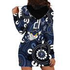 Custom Geelong Cats NAIDOC Week 2024 Hoodie Dress Fire Burning Aboriginal Dots Art
