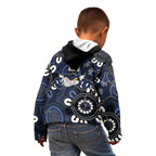 Custom Geelong Cats NAIDOC Week 2024 Kid Hoodie Fire Burning Aboriginal Dots Art